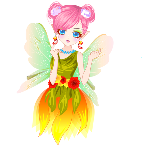 精灵##花仙子##插画##png##素.