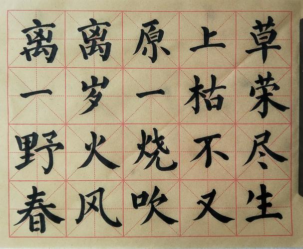 9月22日周末五言诗的示范视频与图片蒙自二小书法组