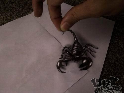 令人叫绝的3d铅笔绘画 平面物体呼之欲出【15】