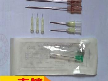 水晶底座钝针针头 咖啡色底座针管 锐针针管 水光针头