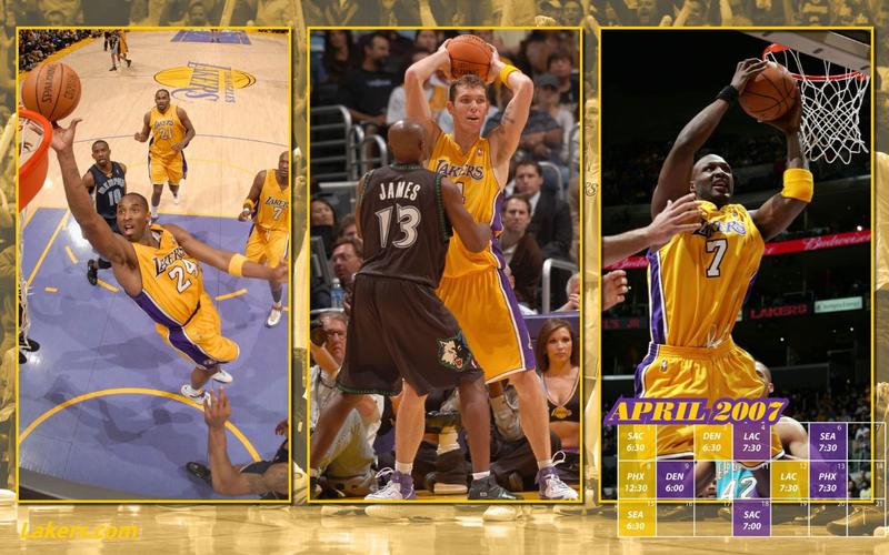 美国洛杉矶湖人宽屏1 07 壁纸