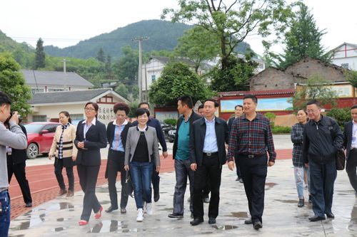 贵州省遵义市人大委员会一行到凤冈县花坪镇中心完小调研