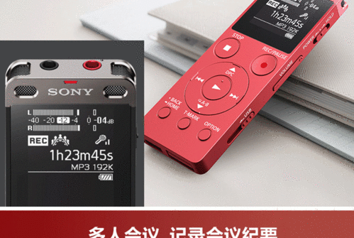 sony/索尼录音笔 icd-ux565f 专业会议8g降噪mp3播放器 商务学习