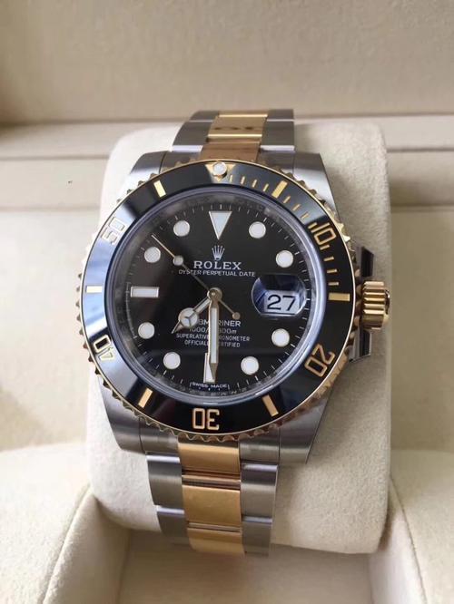 劳力士潜航者型系列间金黑水鬼116613ln97203接受预定全新全套全球