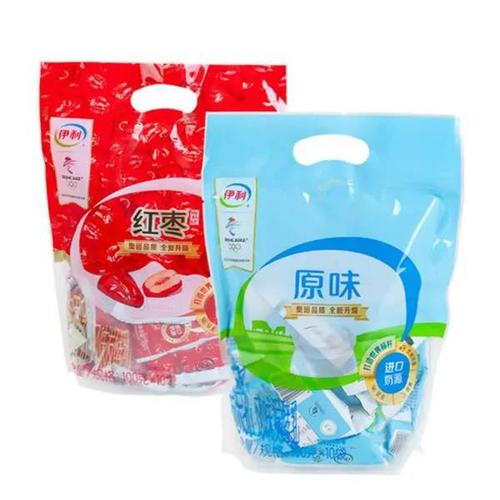 伊利酸奶原味红枣袋装风味发酵乳100g10袋网红酸奶儿童营养美味视频