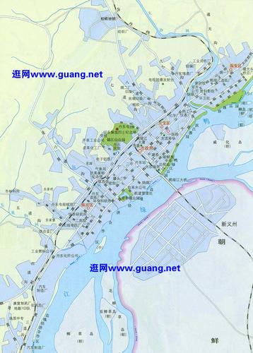 返回丹东地图列表 丹东市区地图