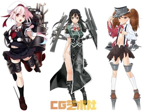 游戏设定舰队collection舰娘立绘原画素材下载