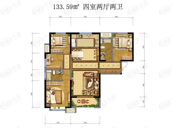 德杰德裕天下,在售户型区间86.16~138.92㎡.价格约8800元/㎡