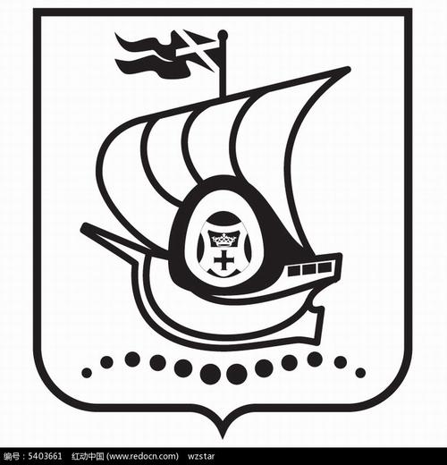 船型足球队及联赛标志设计图片