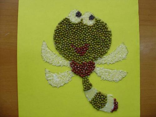 用红豆和绿豆做手工手抄报如何做手抄报