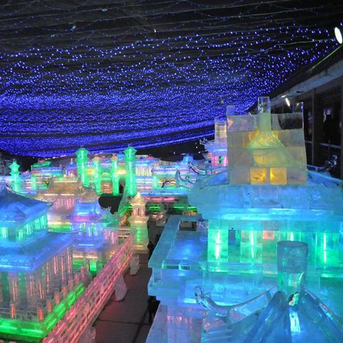 厂家承接室内冰雕制作动画卡通神龙冰雕冰雪奇缘冰雕雕刻