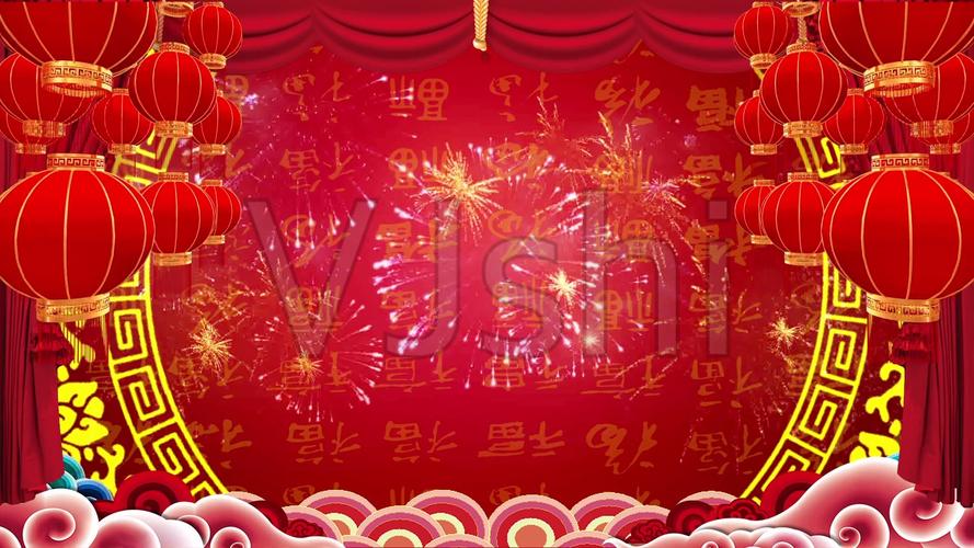 2021牛年春晚背景led视频