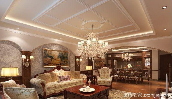 石膏板客厅吊顶造型