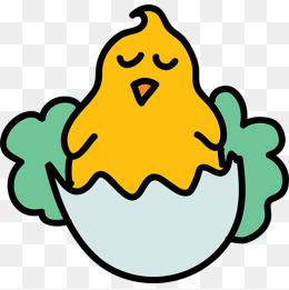 鸡蛋和小鸡简笔画