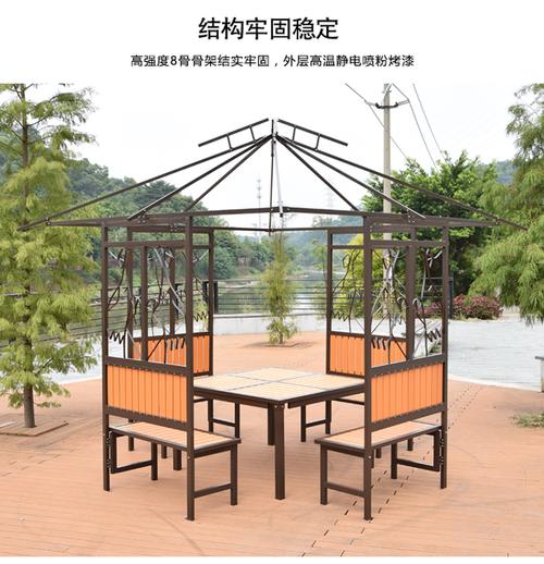 60酒店庭院休闲凉亭欧式户外广告帐篷餐厅凉棚遮阳雨棚室外阳台亭子