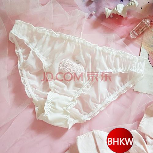 bhkw女士全透明性感内裤透明裆雷丝情绪用品日系软妹可爱洛丽塔少女
