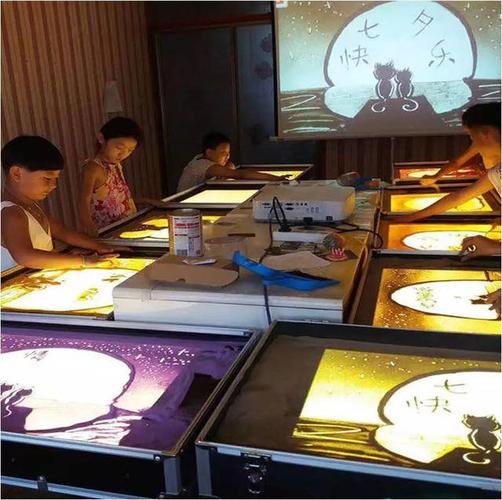 带上孩子,来领取一场免费沙画体验课吧