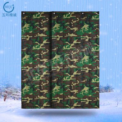 厂家直销可定做棉门帘迷彩棉门帘迷彩抗风防水防寒皮革棉门帘