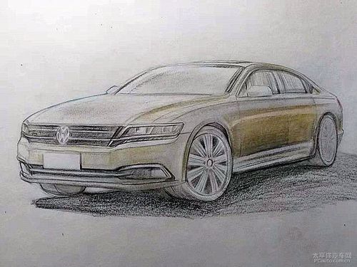 一波三折 我教儿子画大众辉昂