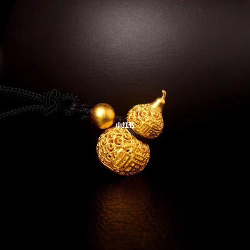 中国风 硬金葫芦吊坠_中国风_吊坠_3d硬金_足金_镂空设计_时尚_配饰
