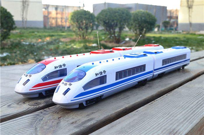 和谐号遥控车动车超大仿真高铁充电动无轨道儿童玩具豪华大巴火车