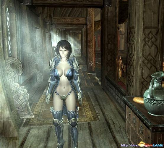 上古卷轴5服装mod性感的tera乌木甲重制版本