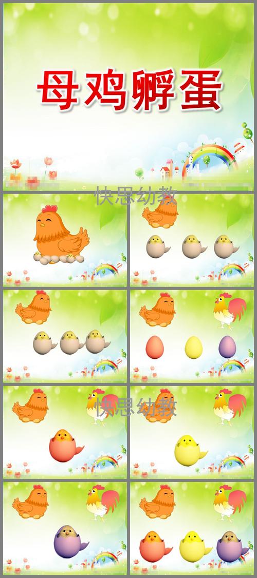 中班歌唱《母鸡孵蛋》ppt课件教案