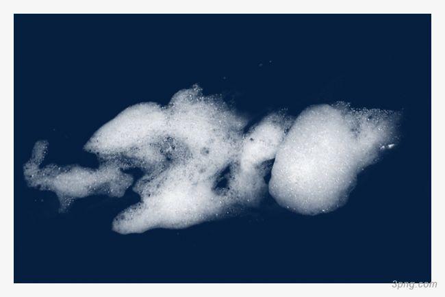 白色泡沫png素材透明免抠图片-其他元素