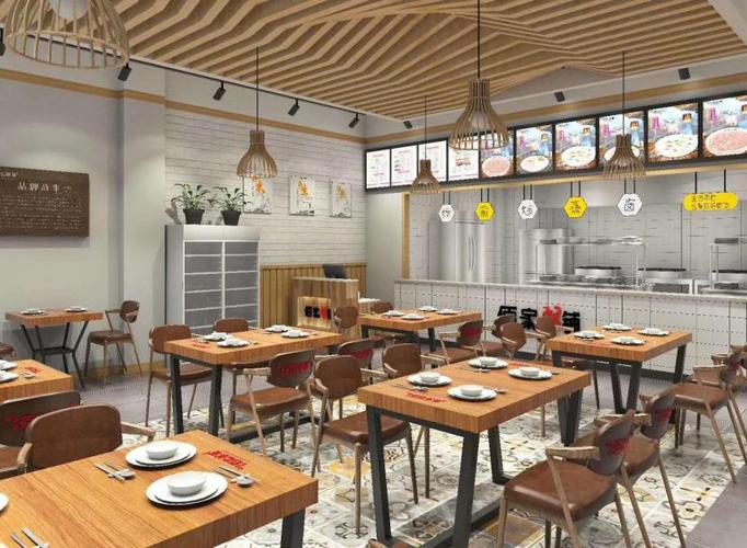 佰家粥铺|因为这些店面装修设计图,我想开粥店了