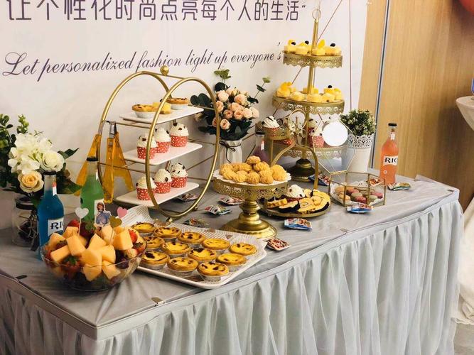 婚礼甜品台装饰摆件 冷餐茶歇摆台 蛋糕点心盘甜品台托盘架展示架