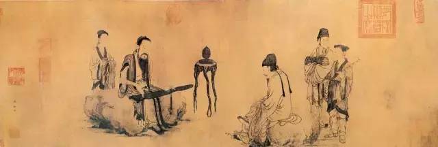 元 王振鹏《伯牙鼓琴图》