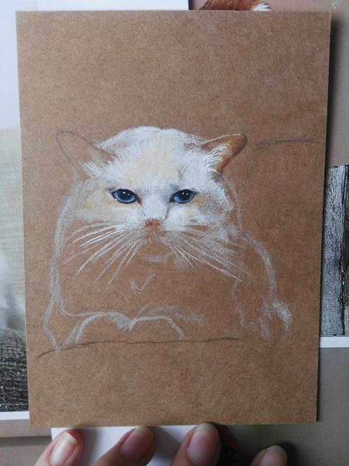 牛皮纸彩铅画