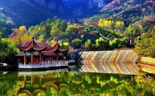 石家庄一景区走红境内林繁茂密古刹重重深受游客喜爱