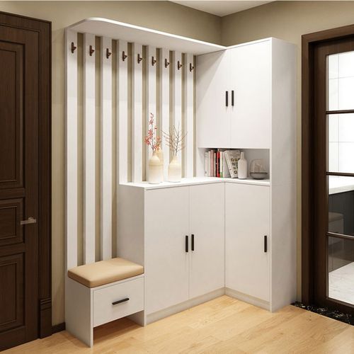 入户玄关柜客餐厅屏风隔断柜一体转角柜简约现代鞋柜门厅柜置物架