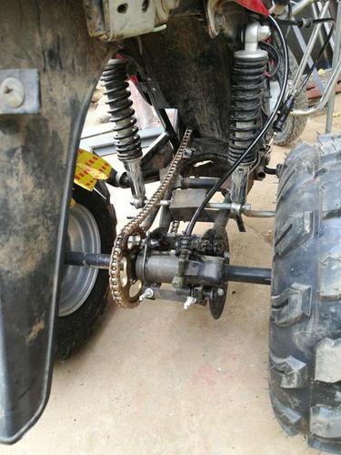 沙滩车配件 diy两轮摩托车改装三轮车后桥悬挂8寸轮胎带刹车后轴