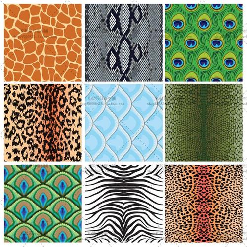 25个eps 斑马纹 豹纹 动物花纹图案 矢量图 设计素材