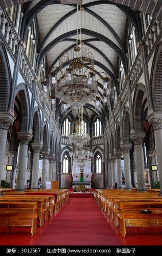 气派的欧式教堂美景