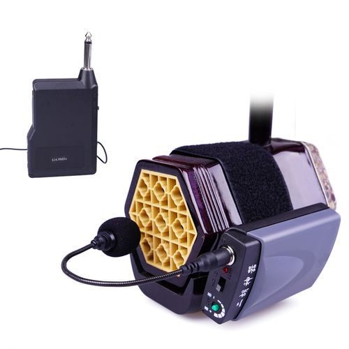 无线扩音器发射/接收器二胡拾音夹葫芦丝乐器笛子萨克斯拾音话筒