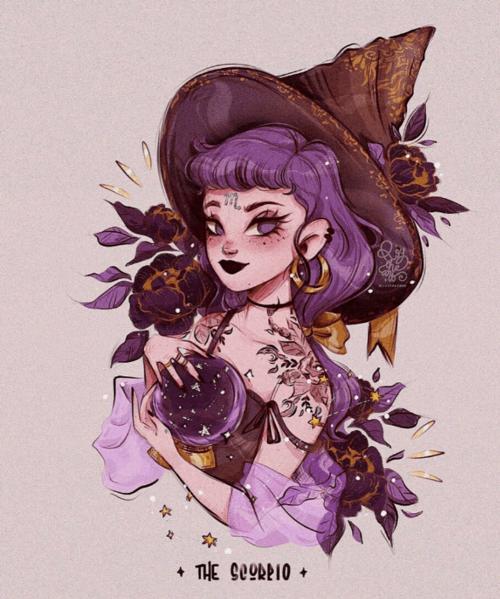 【精彩手绘推荐】暗夜百变女巫_漫画