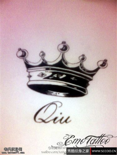 皇冠纹身手稿图片