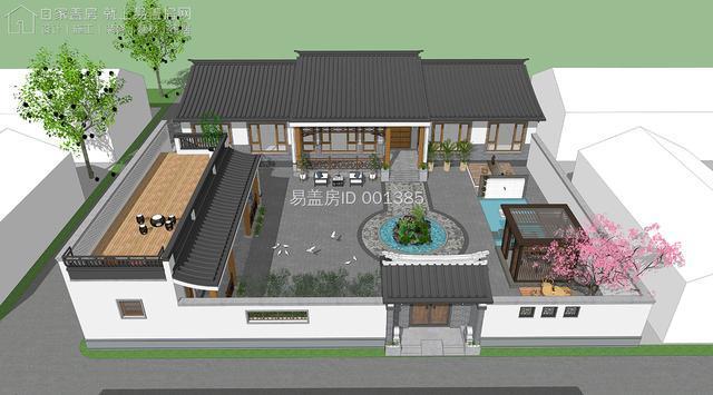 中式一层小院,以一方天地,藏风聚气