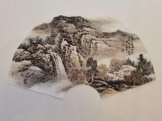 白崇然先生扇面山水(100幅)