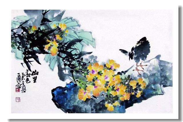 胡益通写意花鸟画作品欣赏