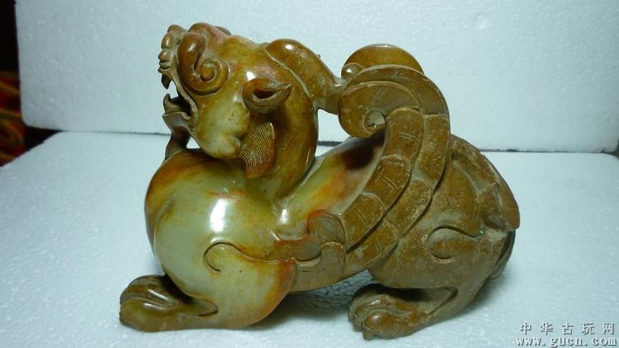 集市捡漏 玉器玉雕  藏品尺寸/规格:0 汉代和田玉獣 造型精湛做工精细