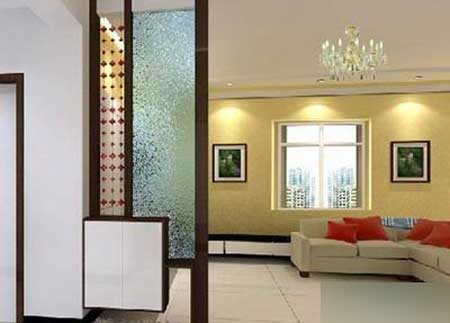 > 正文        在装修时,玄关隔断的设计很讲究,玄关指的是房屋进户门