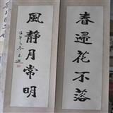 张本逊 四尺对联