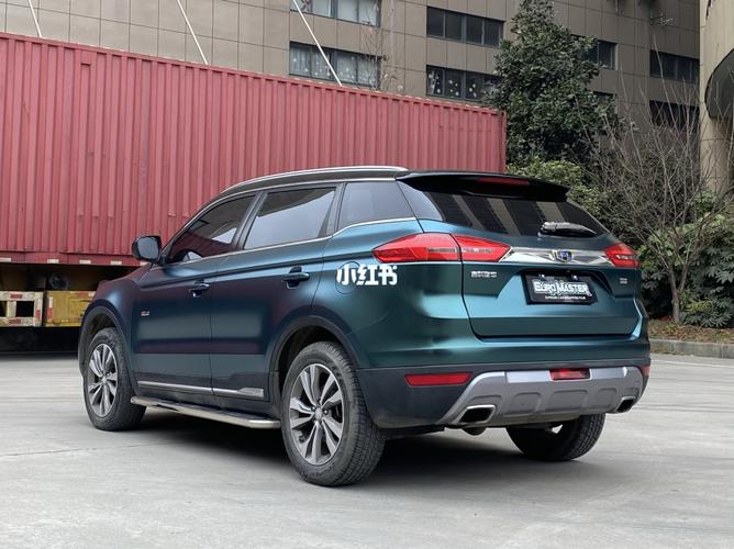 吉利博越改色电光墨绿_suv_汽车改色_汽车_汽车装饰