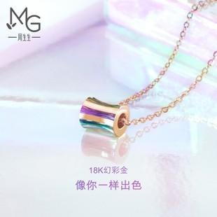 18k玫瑰金絢彩k金项链ins风女91702n由"备货网"根据销量,好评率,价格
