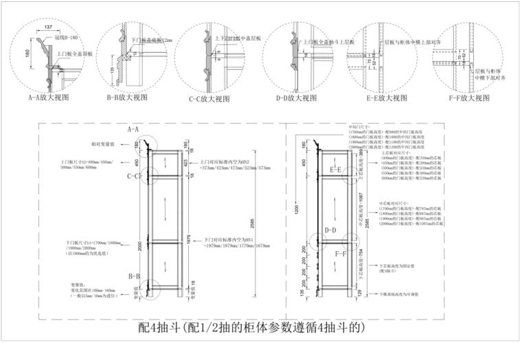 这里小编为你准备了衣柜cad节点图纸合集,带你学习了解衣柜的结构及