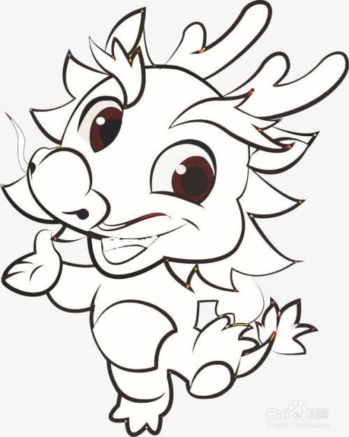 十二生肖龙的简笔画